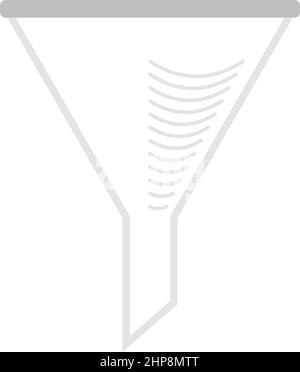 Icône du cône de remplissage de la chimie Illustration de Vecteur