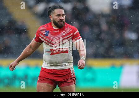 Konrad Hurrell (23) de St Helens pendant le match Banque D'Images