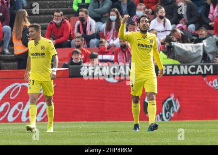 Grenade, Espagne. 19th févr. 2022. 19th février 2022; Stade Nuevo Los Camernes; Grenade; Andalousie; Espagne; Division Primera; LaLiga Santander 2021 - 2022; Grenade vs Villarreal; Dani Parejo (villarreal) 900/Cormon Press Credit: CORMON PRESS/Alay Live News Banque D'Images