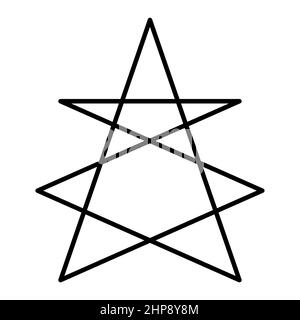 Agneau mystique, symbole ésotérique du Christ, les sept esprits de Dieu Illustration de Vecteur
