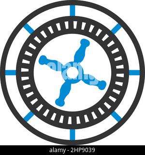 Icône de roulette Illustration de Vecteur