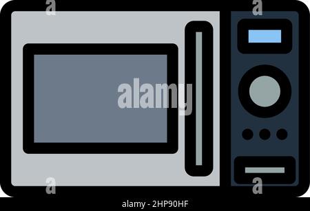 Icône four micro-ondes Illustration de Vecteur