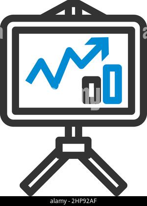 Icône support analytique Illustration de Vecteur