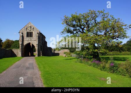 Washford, Watchet, Royaume-Uni : vue sur le paysage du portier de l'abbaye cistercienne de Cléeve Banque D'Images