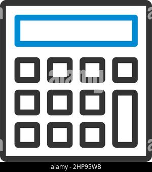 Icône calculateur statistique Illustration de Vecteur