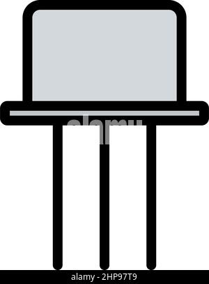 Icône transistor Illustration de Vecteur