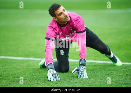 Grenade, Espagne. 19th févr. 2022. Sergio Asenjo vu pendant le match de la Liga Santander 2021/2022 entre Granada CF et CF Villarreal CF au stade Nuevo Los Carmenes, à Granadafinal Score Granada CF 1:4 CF Villarreal CF. (Photo de Francis Gonzalez/SOPA Images/Sipa USA) crédit: SIPA USA/Alay Live News Banque D'Images