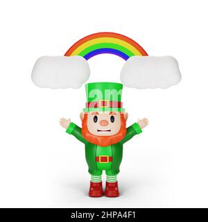 3d rendu du concept du personnage st. patrick Banque D'Images