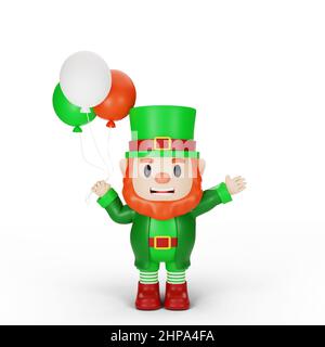 3d rendu du concept du personnage st. patrick Banque D'Images