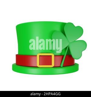 3d rendu du concept de la journée du personnage de chapeau st. patrick Banque D'Images