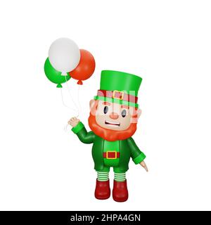 3d rendu du concept du personnage st. patrick Banque D'Images