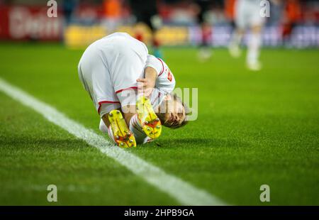 Sebastian Andersson (Köln) 1. FC Köln - Eintracht Frankfurt 19.02.2022, Fussball, BundesligaSaison 2021 2022 Foto: Moritz Müller Copyright (nur für Banque D'Images