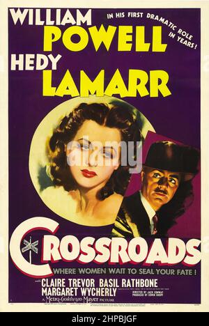 WILLIAM POWELL et HEDY LAMARR à LA CROISÉE DES CHEMINS (1942), dirigé par JACK CONWAY. Crédit: M.G.M. / Album Banque D'Images