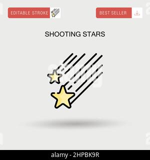 Prise de vue étoiles icône vecteur simple. Illustration de Vecteur