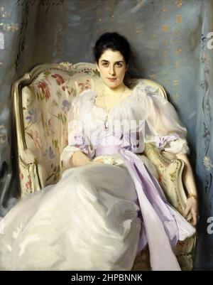 Portrait de Lady Agnew de Lochnaw par John Singer Sargent (1856-1925) peint en 1892. Banque D'Images