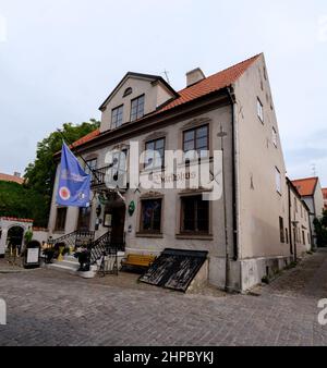 Vardshuset Lindgarden, restaurant et hôtel à Visby, une ville médiévale pittoresque située sur l'île de Gotland en Suède Banque D'Images