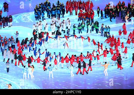 Genral View, 20 FÉVRIER 2022 : cérémonie de clôture des Jeux Olympiques d'hiver de 2022 à Beijing, en Chine. (Photo de Yohei Osada/AFLO SPORT) Banque D'Images