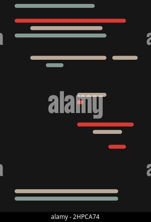 Dessin animé codant des lignes simulées illustration vectorielle Illustration de Vecteur