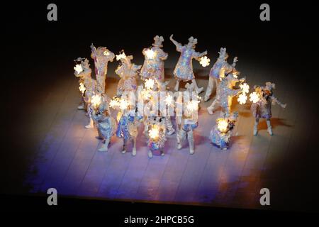 20 février 2022, Beijing, Hebei, Chine : cérémonie de clôture des Jeux Olympiques d'hiver de 2022 à Beijing au stade national de Beijing. (Image de crédit : © David G. McIntyre/ZUMA Press Wire) Banque D'Images