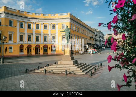 Monument historique du duc de Richelieu à Odessa, Ukraine Banque D'Images