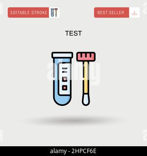 Icône de vecteur simple de test. Illustration de Vecteur