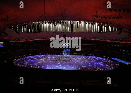 Pékin, Hebei, Chine. 20th févr. 2022. La cérémonie de clôture des Jeux Olympiques d'hiver de 2022 à Beijing au stade national de Beijing. (Image de crédit : © David G. McIntyre/ZUMA Press Wire) Banque D'Images