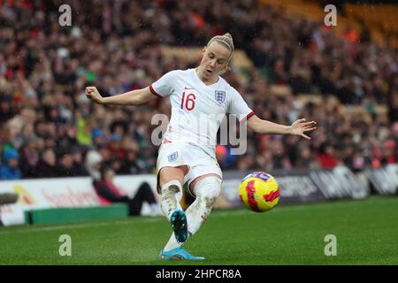 Norforlk, Angleterre; 20th février 2022 ; Carrow Road, Norwich, Norforlk, Angleterre; Arnold Clark Womens International football Angleterre / Espagne: Beth Mead d'Angleterre Banque D'Images