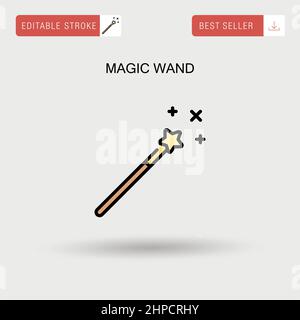 Magic Wand simple vector. Illustration de Vecteur