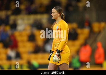 Norforlk, Angleterre; 20th février 2022 ; Carrow Road, Norwich, Norforlk, Angleterre; Arnold Clark Womens International football Angleterre v Espagne: Hannah Hampton d'Angleterre Banque D'Images