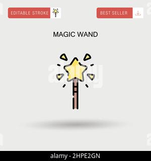 Magic Wand simple vector. Illustration de Vecteur