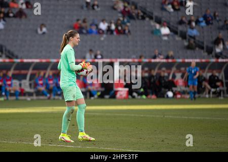 Carson, États-Unis. 20th févr. 2022. Carson, Californie, février 20t Telma Ivasdottir (12 Islande) lors du match She Thousand Cup entre la République tchèque et l'Islande au Dignity Health Sports Park à Carson, Californie. Andrea Vilchez/SPP crédit: SPP Sport presse photo. /Alamy Live News Banque D'Images