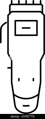 illustration vectorielle de l'icône de la ligne de gadget du coupe-herbe Illustration de Vecteur