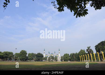 Tuban, Indonésie - 25 janvier 2022 : la Grande Mosquée de Tuban (Masjid Agung) Banque D'Images