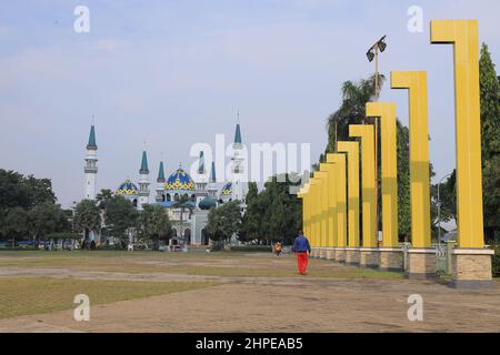 Tuban, Indonésie - 25 janvier 2022 : la Grande Mosquée de Tuban (Masjid Agung) Banque D'Images