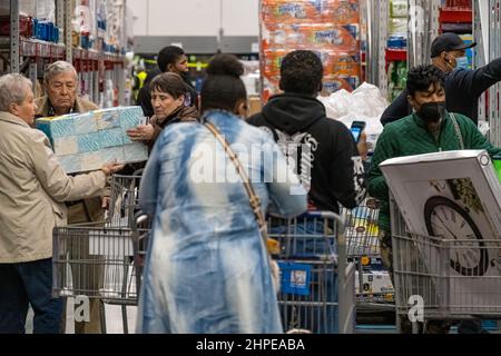 Très achalandé sam's Club magasin d'entrepôt à Snellville, en Géorgie, juste à l'est d'Atlanta. (ÉTATS-UNIS) Banque D'Images