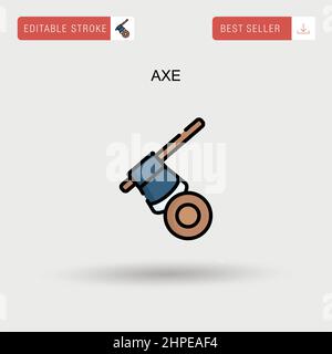 Icône de vecteur simple AX. Illustration de Vecteur