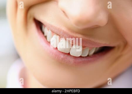 Image détaillée de la face de la dame Banque D'Images