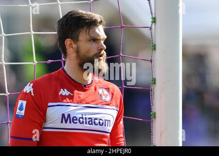 Stade Artemio Franchi, Florence, Italie, 20 février 2022, Bartlomiej Dragowski (ACF Fiorentina) pendant ACF Fiorentina vs Atalanta BC - italien SO Banque D'Images