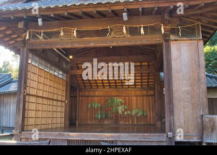 Théâtre Noh à Suizenji Jojuen Garden, préfecture de Kumamoto, Japon Banque D'Images