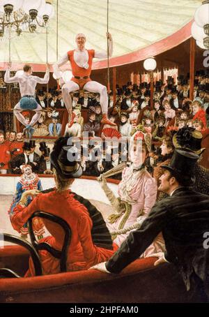 James Tissot, femmes de Paris : The Circus Lover, peinture, huile sur toile, 1885 Banque D'Images