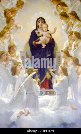 William Adolphe Bouguereau, peinture, la Vierge aux anges, 1900, huile sur toile Banque D'Images