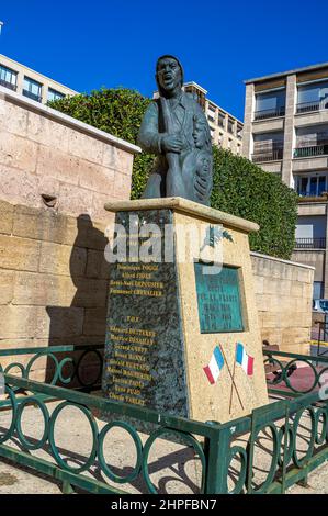 MARSEILLE EGLISE ST LAURENT, MONUMENT AUX MORTS BDR FRANCE 13 Banque D'Images