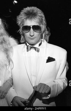 Rod Stewart aux American Music Awards 1981 au Shrine Auditorium de Los Angeles, Californie, le 30 janvier 1981 crédit: Ralph Dominguez/MediaPunch Banque D'Images