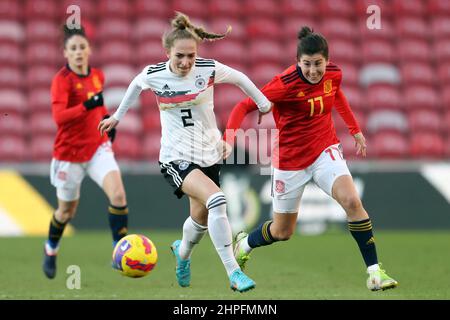 SOPHIA KLEINHERNE, LUCIA GARCIA CORDOBA, ALLEMAGNE V ESPAGNE, 2022 Banque D'Images