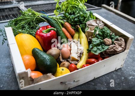 Marché alimentaire, légumes Banque D'Images