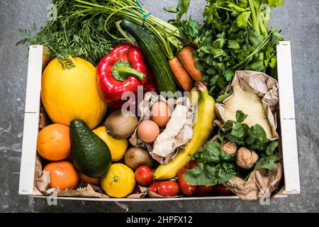 Marché alimentaire, légumes Banque D'Images