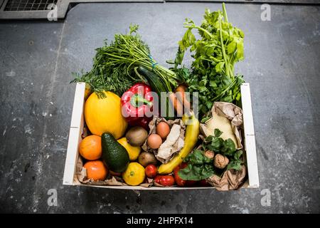 Marché alimentaire, légumes Banque D'Images