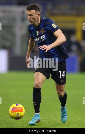 Milan, Italie, 20th février 2022. Ivan Perisic du FC Internazionale pendant le match de la série A à Giuseppe Meazza, Milan. Le crédit photo devrait se lire: Jonathan Moscrop / Sportimage Banque D'Images