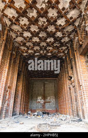 Legnica, Pologne - avril 2021 : salle principale de l'ancien siège de la Gestapo et de l'UB Banque D'Images