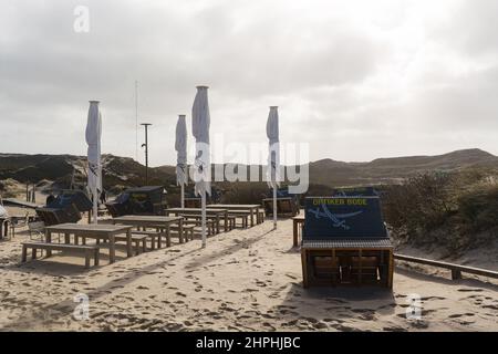 SYLT, ALLEMAGNE -13 MARS 2020: Au Beach bar Sansibar, Kampen, Sylt, Frise du Nord, Schleswig-Holstein, Allemagne, Europe Banque D'Images